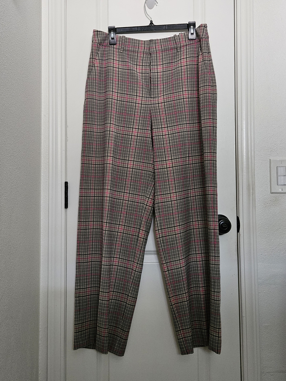 Macy's On 34th NWT Dress Pants Beige Pink & Blue Dress Pants Size 12